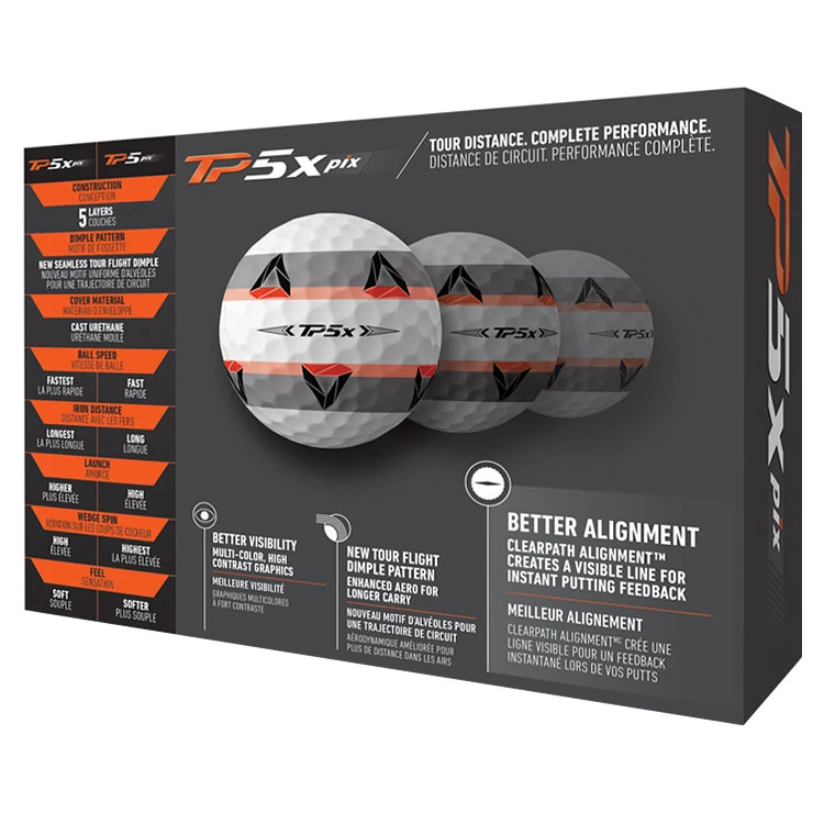 TaylorMade TP5x Pix 2.0 Golf Balls - Image 3