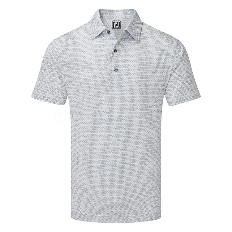FootJoy Digital Camo FJ Print Lisle Golf Polo Shirt