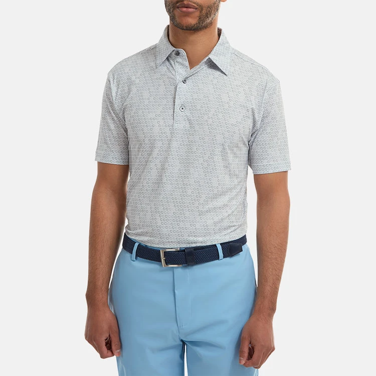 FootJoy Digital Camo FJ Print Lisle Golf Polo Shirt - Image 4