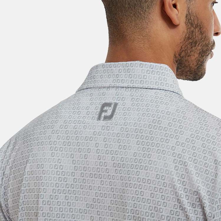 FootJoy Digital Camo FJ Print Lisle Golf Polo Shirt - Image 5