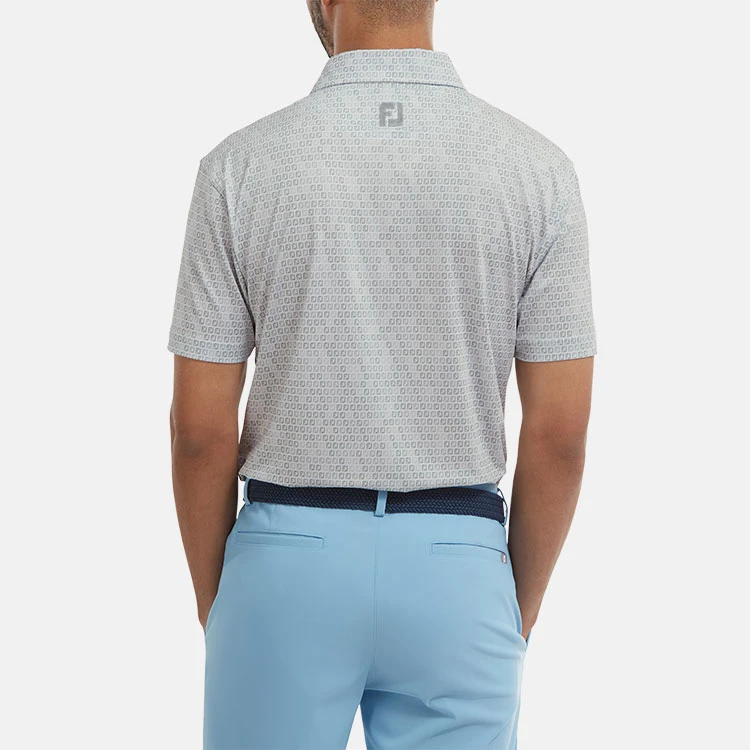 FootJoy Digital Camo FJ Print Lisle Golf Polo Shirt - Image 6