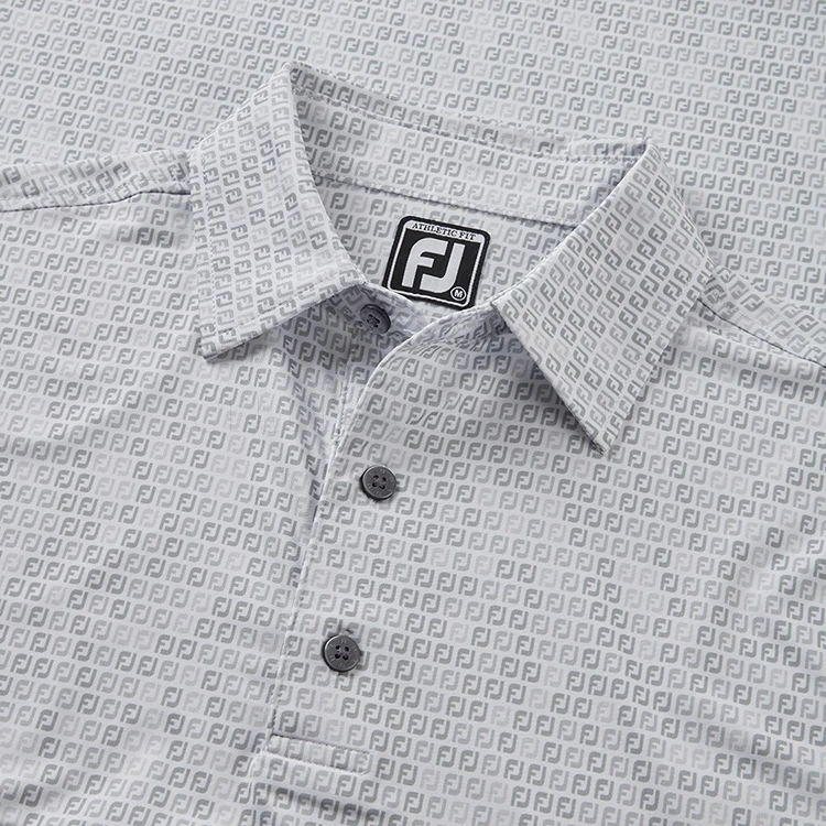 FootJoy Digital Camo FJ Print Lisle Golf Polo Shirt - Image 2